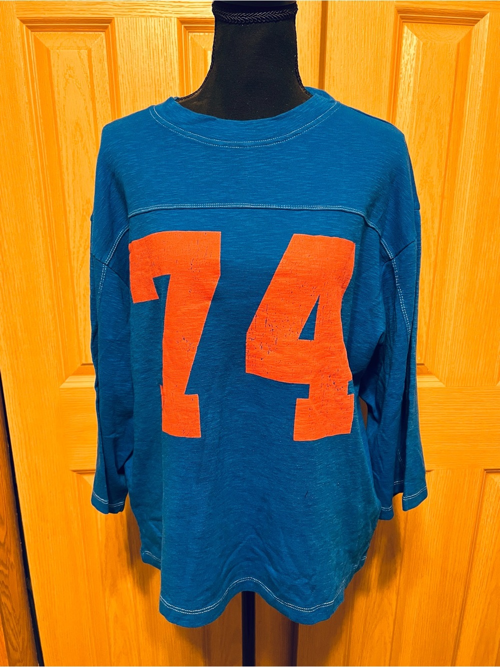 PILCRO 3/4 Sleeve Varsity Tee** - Picture 2 of 7
